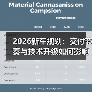 2026新车规划：交付节奏与技术升级如何影响购车决策 - 智穹界新车资讯站