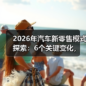 2026年汽车新零售模式探索:6个关键变化,谁能把车卖“顺”?(图2) 2026年汽车新零售模式探索:6个关键变化,谁能把车卖“顺”?(图2)