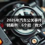 2026年汽车公关事件营销案例:6个能“救火”也能“爆红”的打法(图2) 2026年汽车公关事件营销案例:6个能“救火”也能“爆红”的打法(图2)