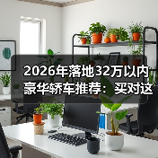 2026年落地32万以内豪华轿车推荐:买对这几台,面子里子都稳了(图3) 2026年落地32万以内豪华轿车推荐:买对这几台,面子里子都稳了(图3)