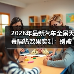 2026年最新汽车全景天幕隔热效果实测:别被“通透感”烤晕了(图3) 2026年最新汽车全景天幕隔热效果实测:别被“通透感”烤晕了(图3)