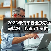 2026年汽车行业缺芯缓解情况:我跑了6家供应链后得出的真相(图4) 2026年汽车行业缺芯缓解情况:我跑了6家供应链后得出的真相(图4)