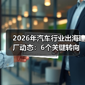 2026年汽车行业出海建厂动态:6个关键转向与落地打法(图4) 2026年汽车行业出海建厂动态:6个关键转向与落地打法(图4)