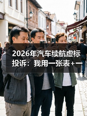 2026年汽车续航虚标投诉:我用一张表+一套实测法,帮你把“里程焦虑”变成证据(图3) 2026年汽车续航虚标投诉:我用一张表+一套实测法,帮你把“里程焦虑”变成证据(图3)