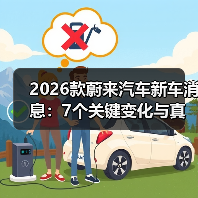 2026款蔚来汽车新车消息:7个关键变化与真实车主避坑清单(图2) 2026款蔚来汽车新车消息:7个关键变化与真实车主避坑清单(图2)