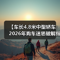 【车长4.8米中型轿车：2026年购车迷思破解指南】 - 智穹界新车资讯站