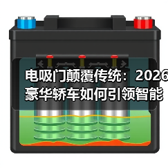 电吸门颠覆传统:2026豪华轿车如何引领智能出行新体验(图2) 电吸门颠覆传统:2026豪华轿车如何引领智能出行新体验(图2)