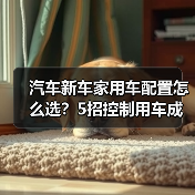 汽车新车家用车配置怎么选?5招控制用车成本省钱攻略(图4) 汽车新车家用车配置怎么选?5招控制用车成本省钱攻略(图3)