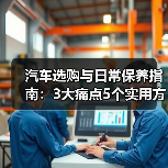 汽车选购与日常保养指南:3大痛点5个实用方法(图1) 汽车选购与日常保养指南:3大痛点5个实用方法(图1)