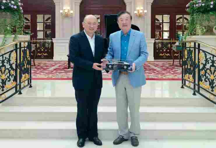 江汽集团董事长项兴初拜访任正非 - 领驭达新车资讯站