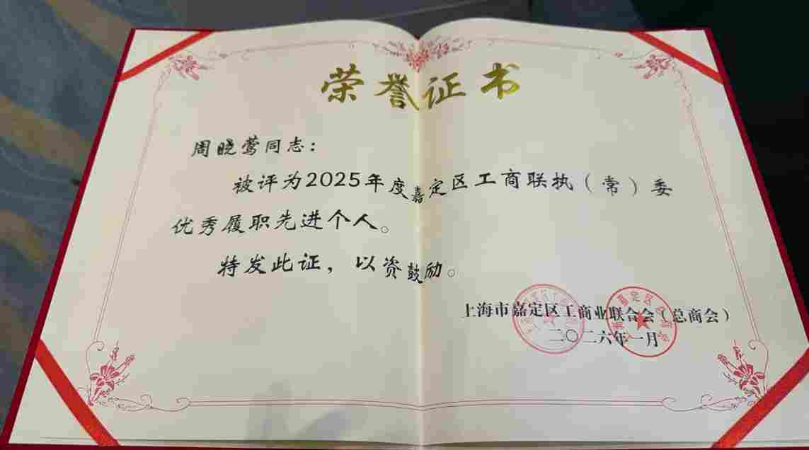 喜报丨盖世汽车CEO周晓莺获评嘉定区工商联2025年度“优秀履职先进个人” - 领驭达新车资讯站