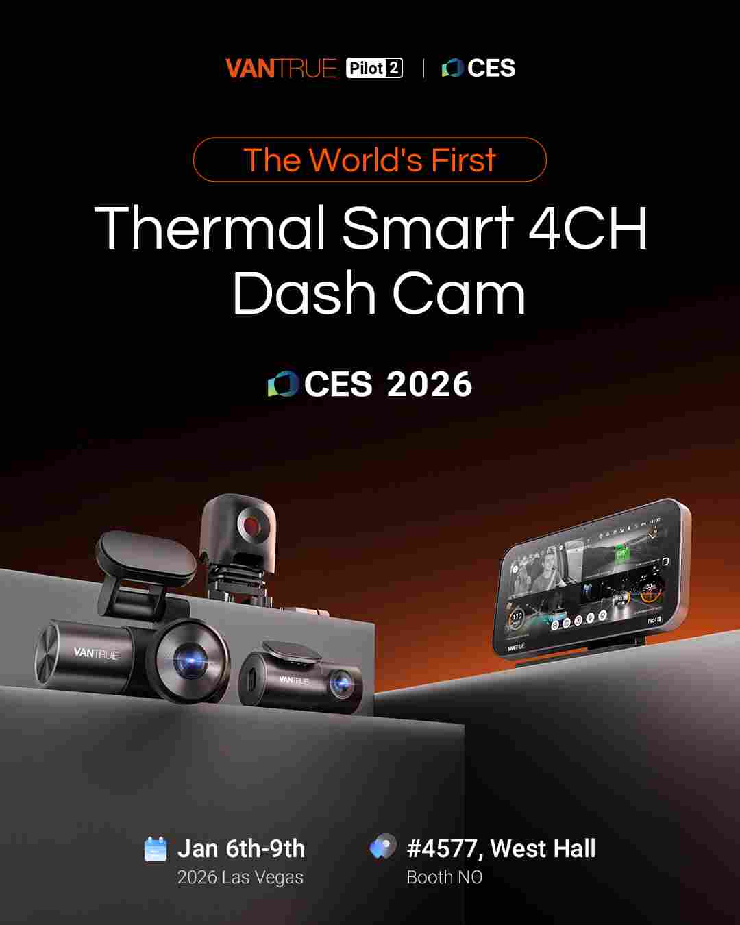 CES 2026：万奇欧Pilot 2行车记录仪配备热成像摄像头 支持Andro - 领驭达新车资讯站