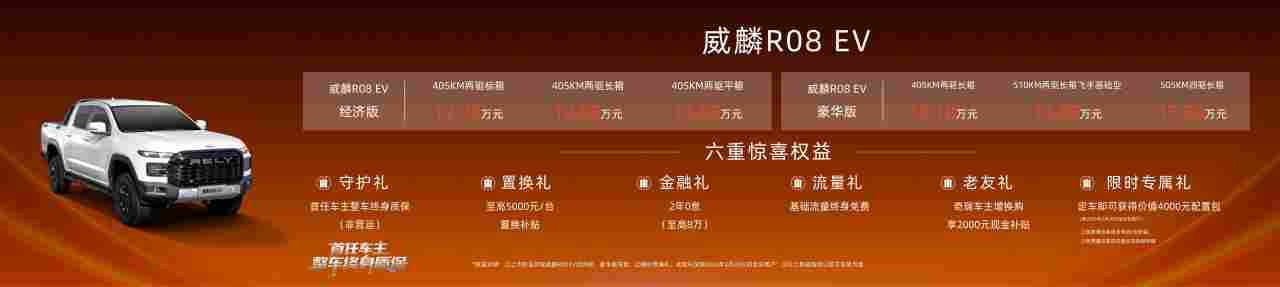 开启电动皮卡元年 奇瑞威麟R08 EV正式上市(图8)