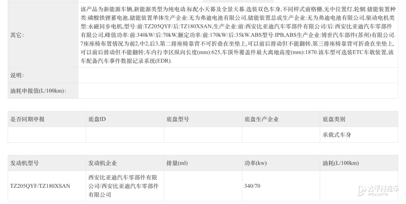 全新腾势D9 EV申报信息曝光 前脸焕新/三电系统升级(图4)